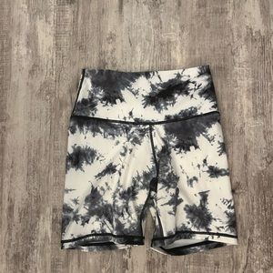 Bike shorts - 6 inch. Small stain on back (would probably come off)